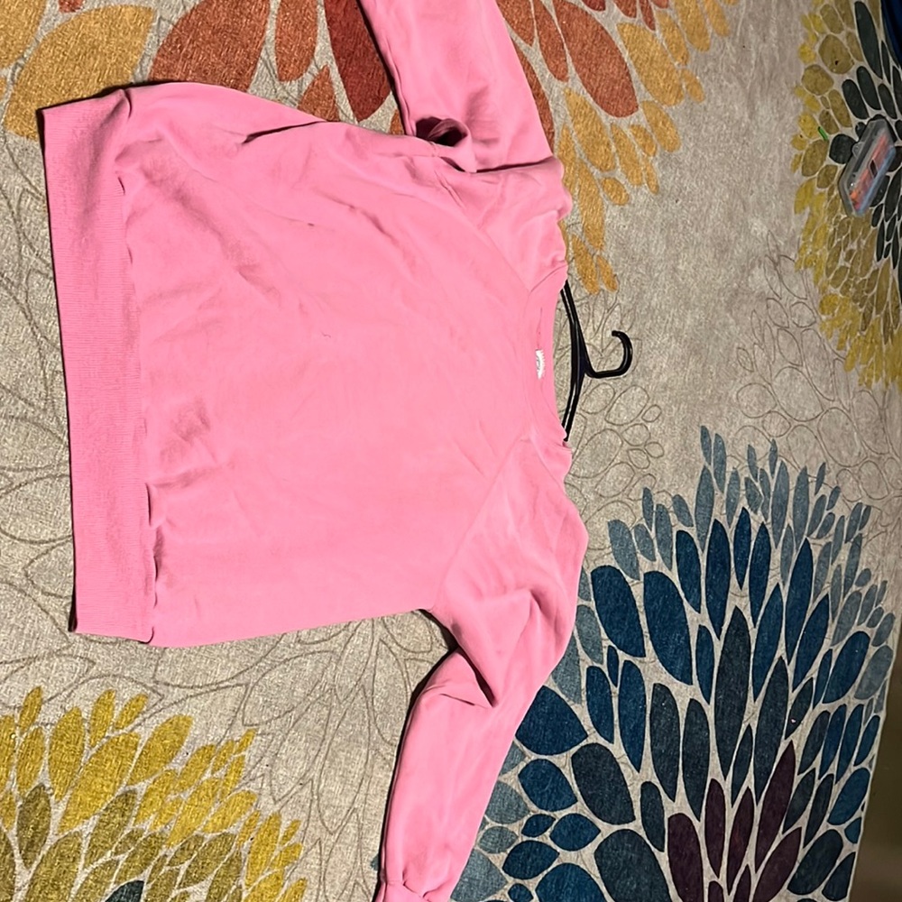 pink crewneck